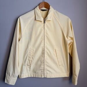 Richman Brothers Women's Lightweight Long Sleeve‎ Spring Zip Up Jacket Yellow S